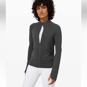 Lululemon Women's Black Ribbed Run Jacket